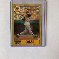 1987 Topps Barry Bonds Rookie Card