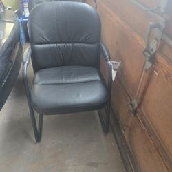 Heavy Duty Leather Office Chairs (2)