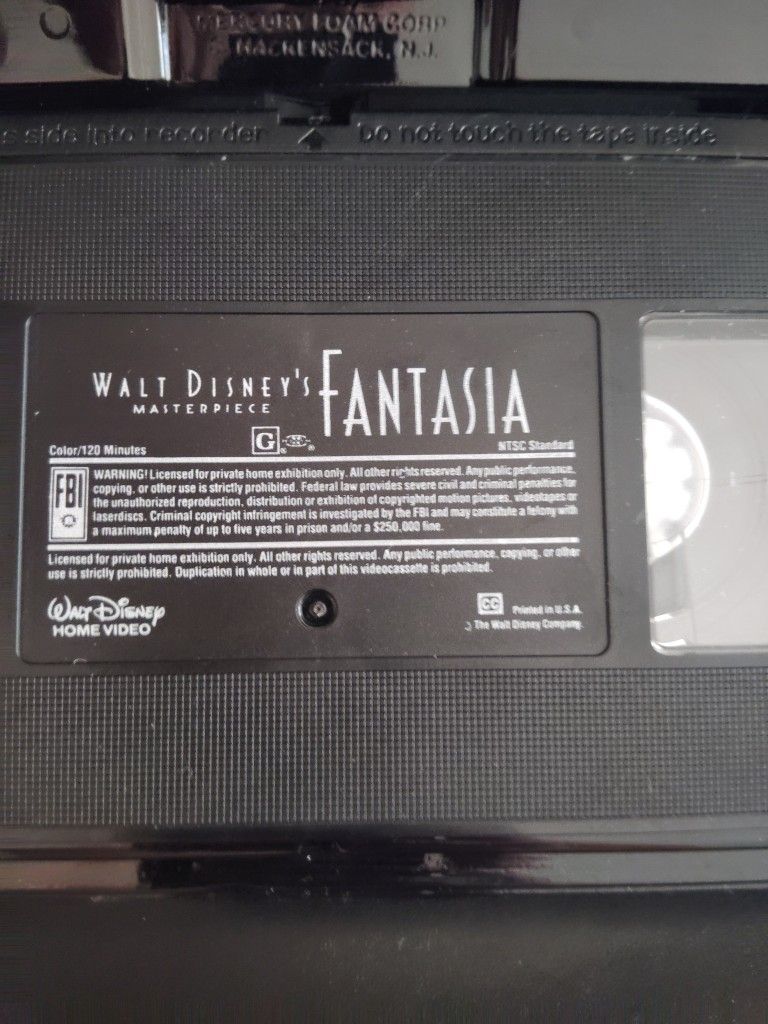 Disney Fantasia Original VHS