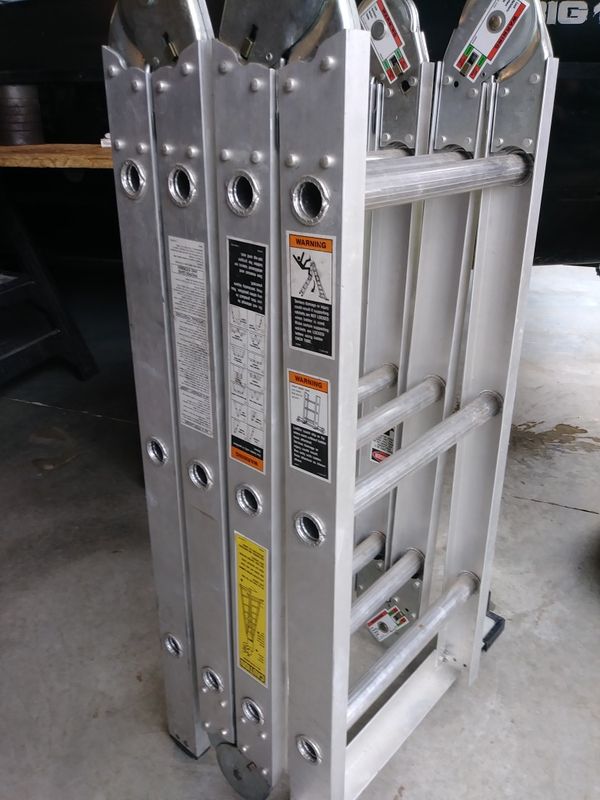 (65.)KELLERKKL12. Heavy duty industrial folding ladder excellent