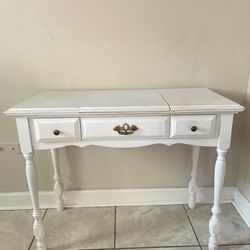 White Vanity Desk