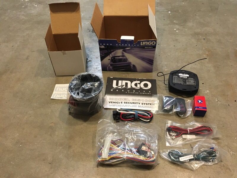 UNGO Clarion MS1001 Vehicle Security System Car Alarm New