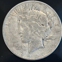 1927-S Peace Dollar Better Date Silver Coin (Circulated)