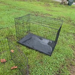 Dog Kennel ..42" Long 28"wide 30" Tall......also Have A Nother Kennel For Puppies....sell Both For $50