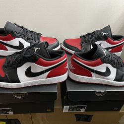 Jordan 1 Low Bred Toes 