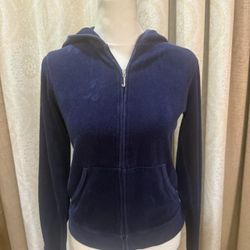 Vintage juicy couture blue terrycloth jacket