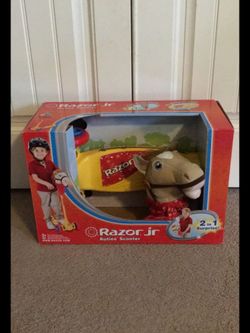Razor jr scooter and hobby horse new in box