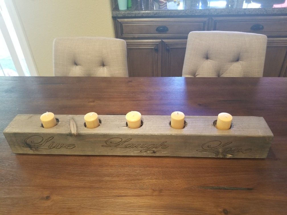 Hand made candle holders!