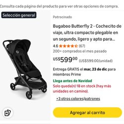 👶 Bugaboo Butterfly 2 Travel Stroller – Ultra Compact, Premium (Black)