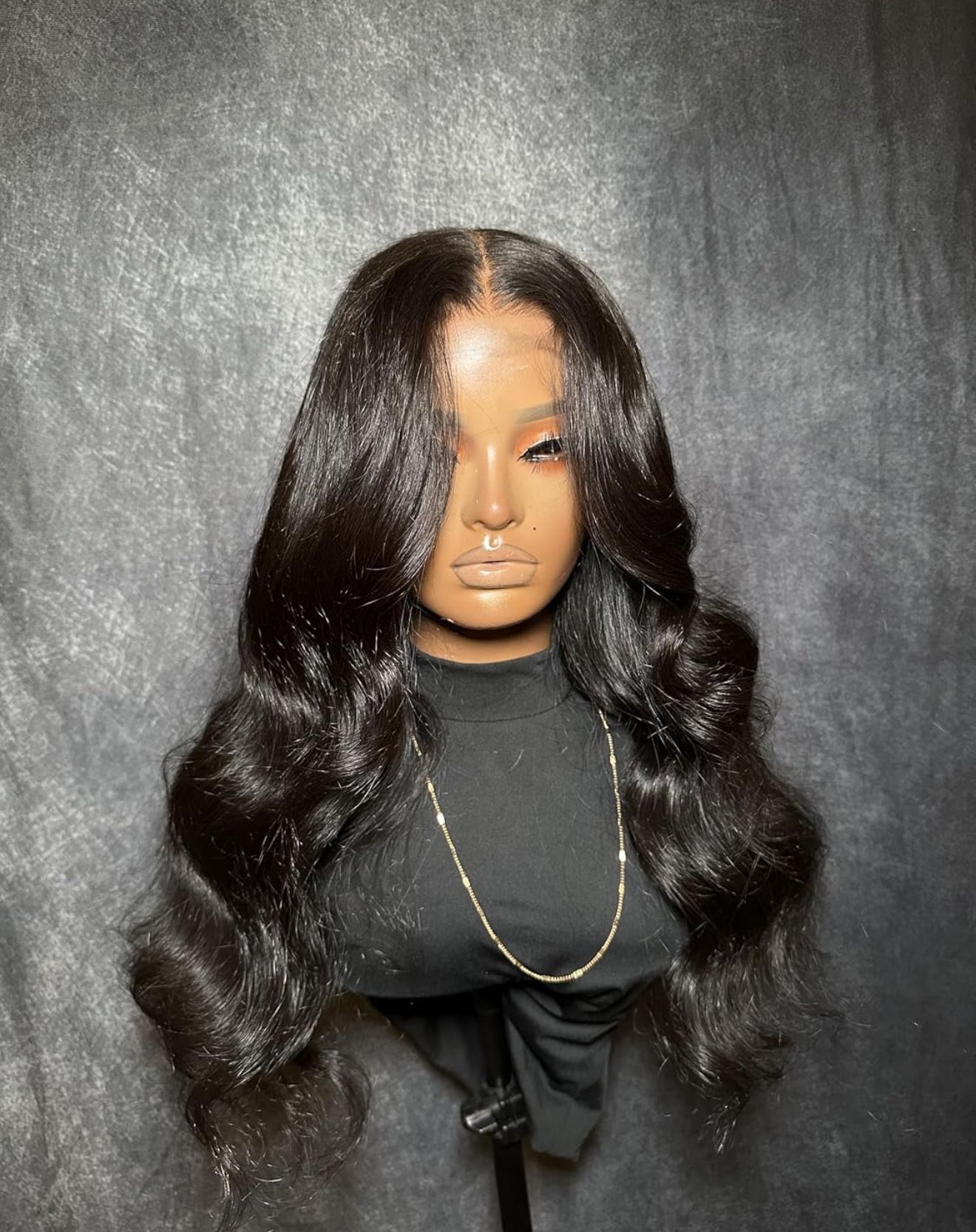 High Density Natural Glueless Wig 5x5 Invisible Lace, Raw Indonesian Single Donor 20" (Medium)