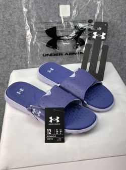 Under Armor Women’s sz 12 Slides Sandals Ignite Pro SL Violet/Purple
