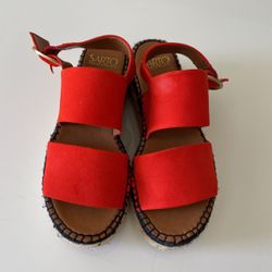 Women Shoes. Low Wedge Size 8