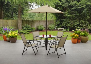 Multiple Color 6 Piece Outdoor Patio Dining Set