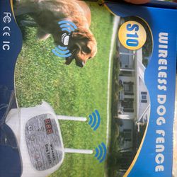 Just Pet Wireless Dog Fence M-3 With 1 Collar, Yellow Stakes S10 NEW