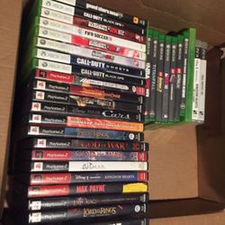 Ps2, Xbox 360, Xbox one and PS3 games