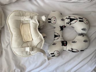Kakiblin Baby Head Support and Neck Pillow Set - Animal Print