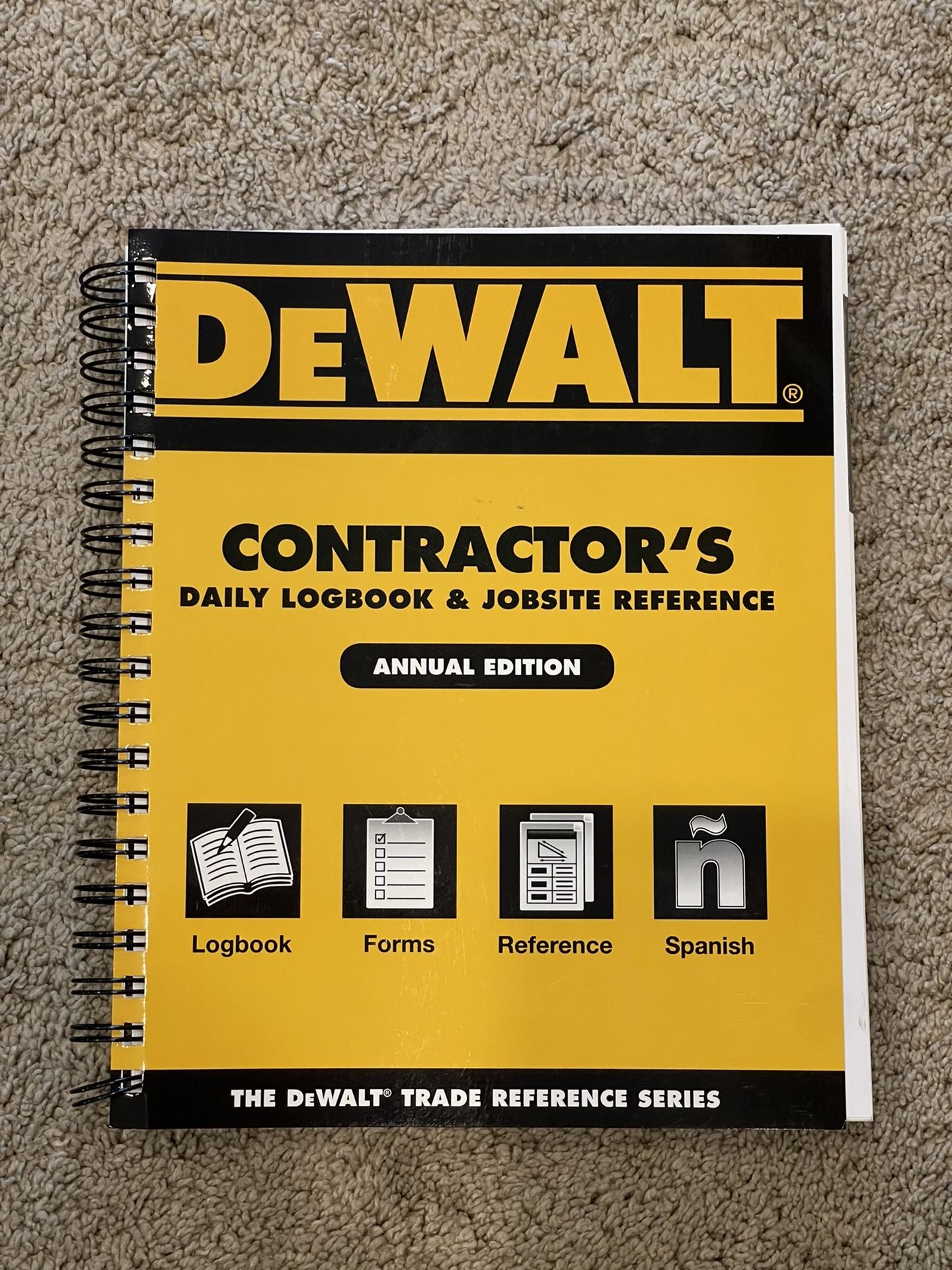 Dewalt Contractors Daily Logbook