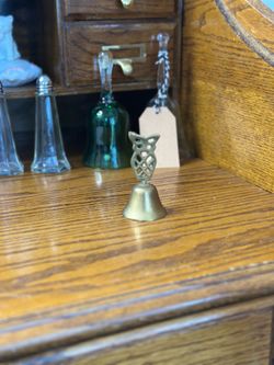 Vintage Brass Owl Bell