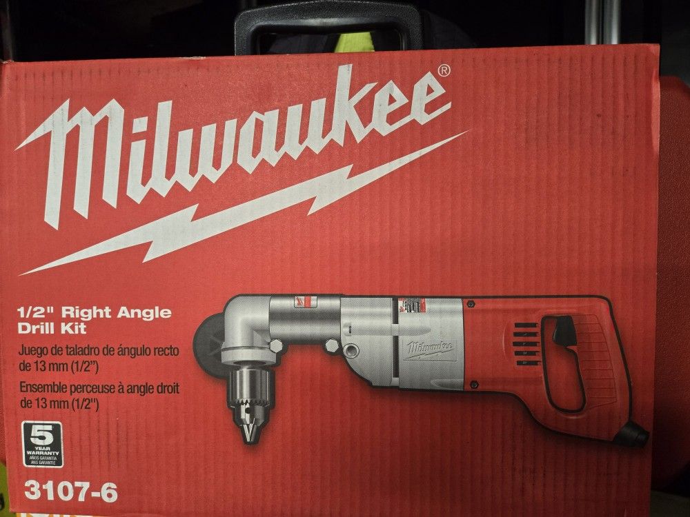 Milwaukee Right Angle Drill New