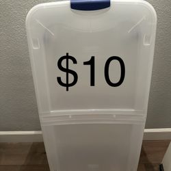 Storage Container With Wheels $10