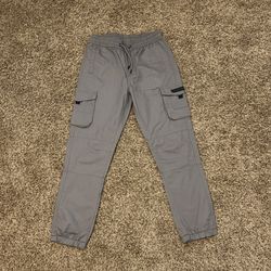 Grey cargo pants