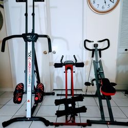 MAXICLIMBER XL, SIDESHAPER PRO & ROW -N-RIDE PRO SUNNY STRENGHT SQUAT ASSIST TRAINER