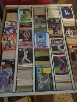 Baseball, basketball, and football cards