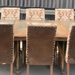 Dining Table & 8 Chairs $60