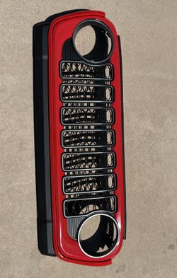 2024 Jeep Wrangler OEM Front Grille – Red & Black – Like New