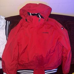 Red And White hilfiger Jackets