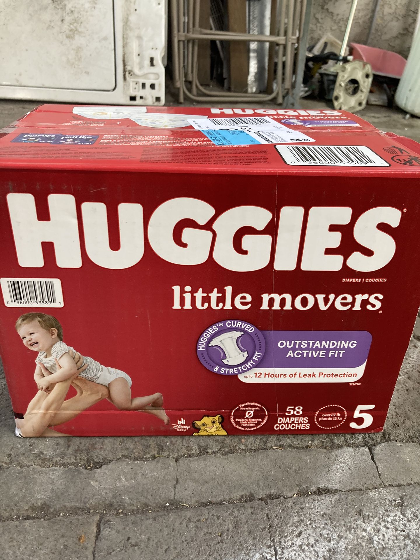 HUGGIES SIZE 5 104 pañales