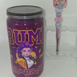 New 16oz Rumi Snowglobe Cup With Pen 