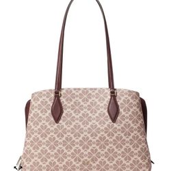 Kate Spade Flower Coated Canvas Zeezee Large Tote