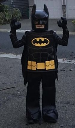 6 pc High Quality Batman Halloween Costume 