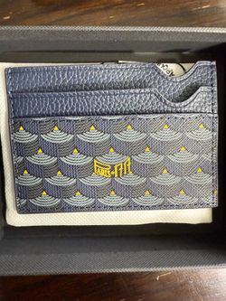 Faure le fage Paris card holder Navy
