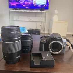 Canon Rebel T7 With 2 Lenses