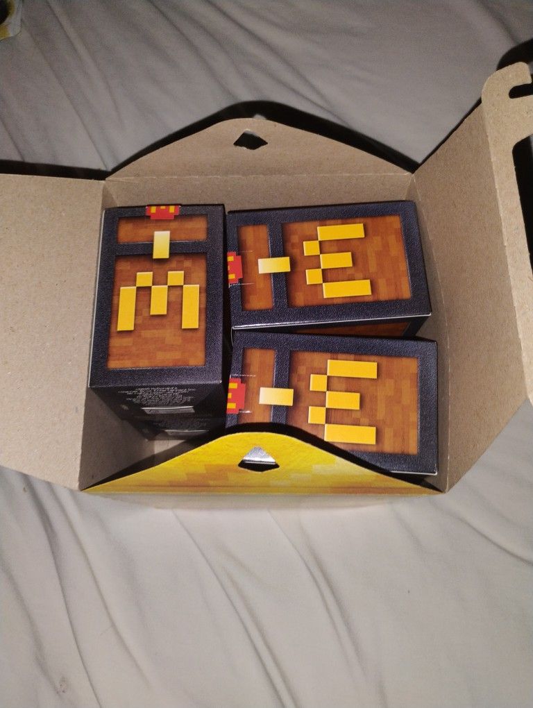 McDonald's Minecraft Collectables Full Set W/ Unused Codes