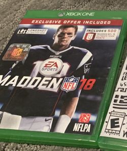 Madden 18 Xbox 1 game