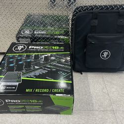 Mackie ProFX16v3 16-channel Mixer with USB and Bag In OG Box