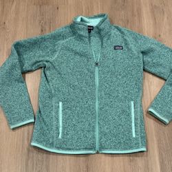 Patagonia Youth XXL Better Sweater Full Zip Fleece Jacket, Green