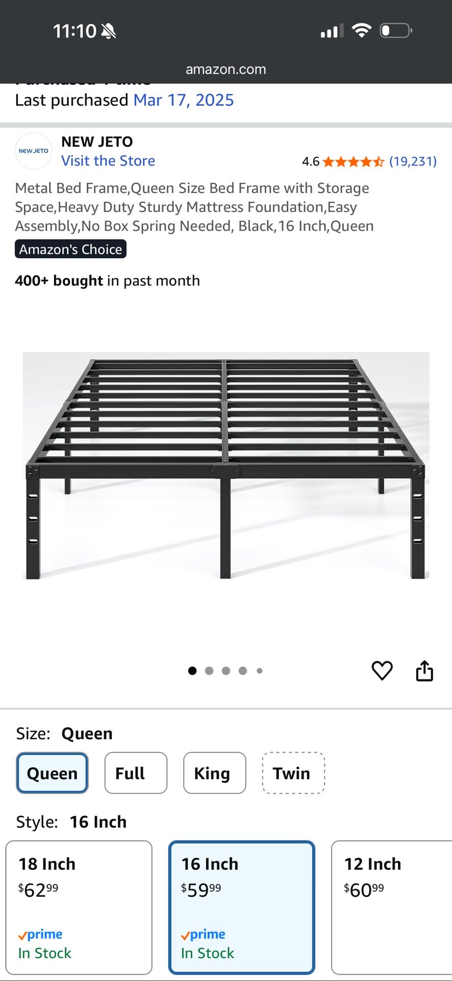 Amazon Queen Bed Frame