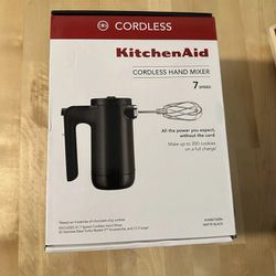 New In Box | KitchenAid Cordless Hand Mixer | 7 Speed