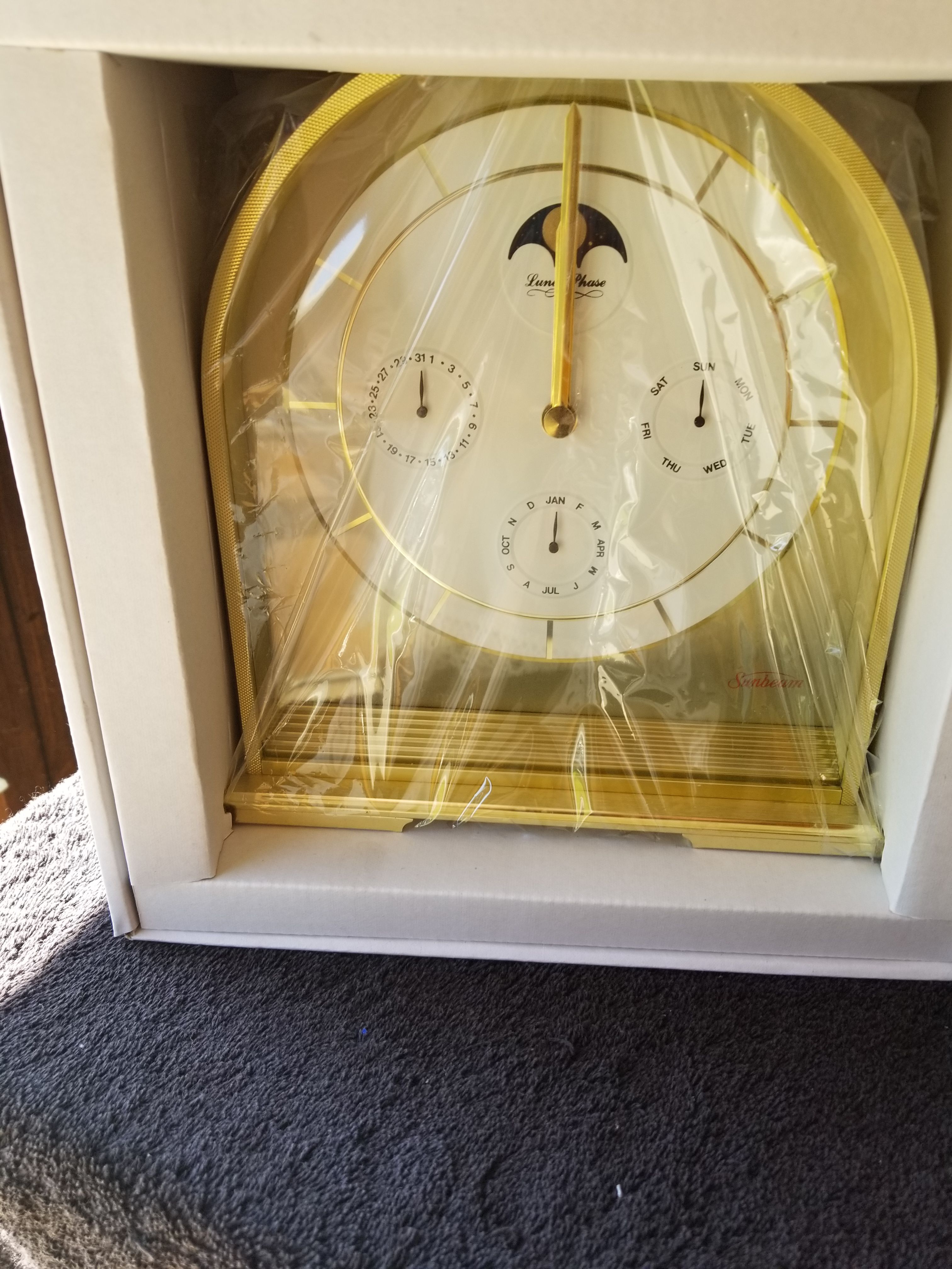 Clock in box