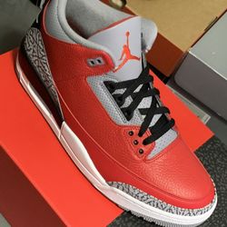 Jordan 3 Unite Fire Red