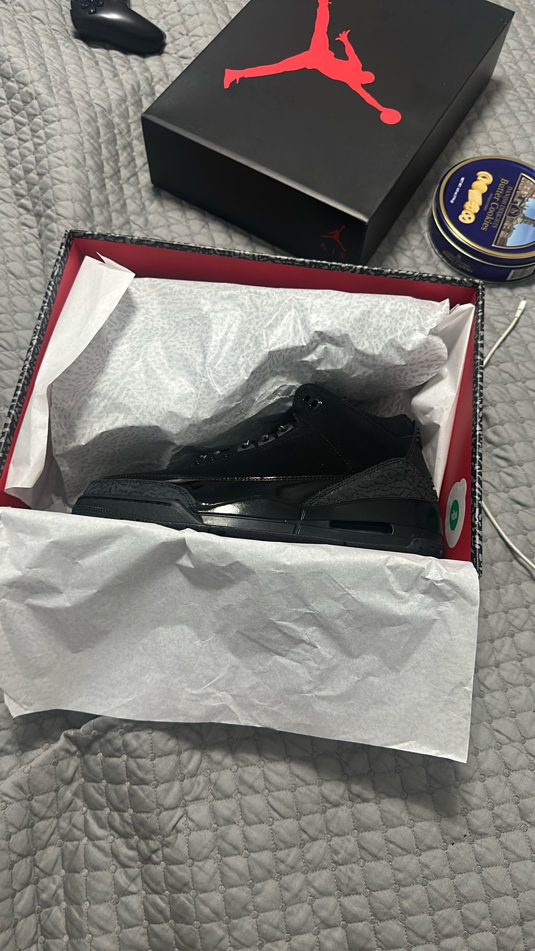 Sz. 9 Air Jordan 3 Black Cat