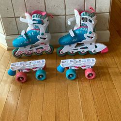 Roller Skates Girls Size 12 To 2