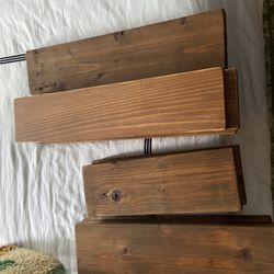custom wood shelves - Hardware Included 