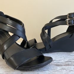 Black Wedges Size 6.5