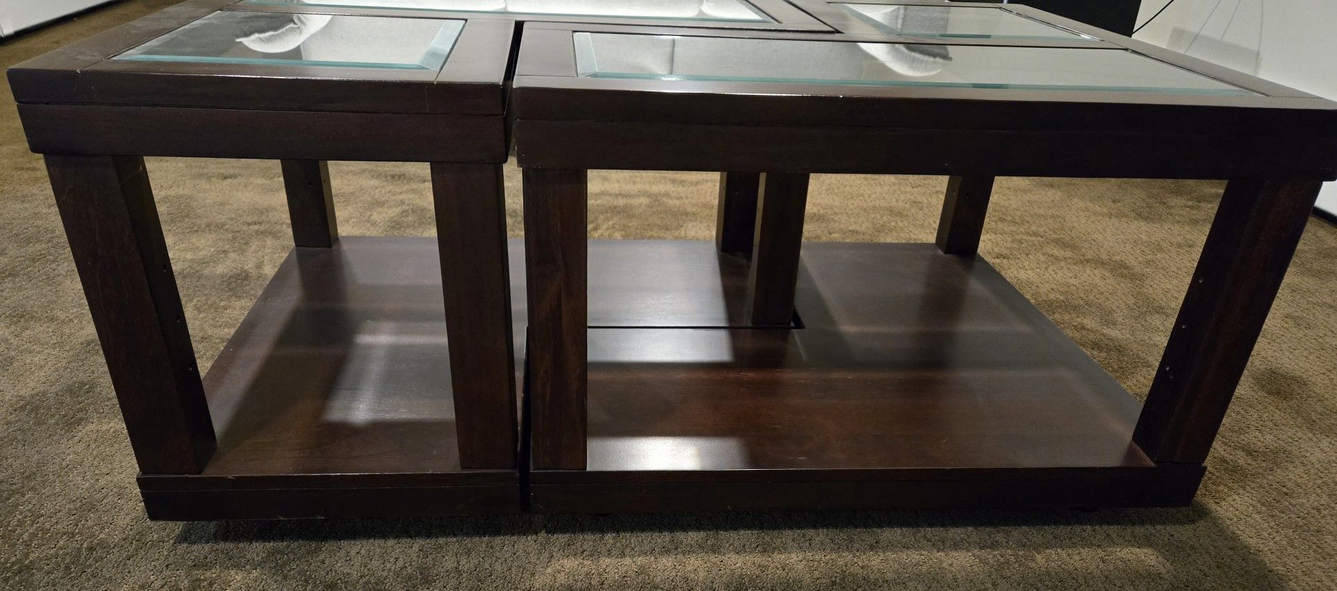 Raymour & Flanigan Coffee Table and 2 End Tables