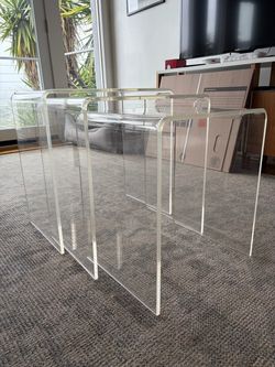 CB2 Peekaboo Acrylic Nesting Tables – Set of 3